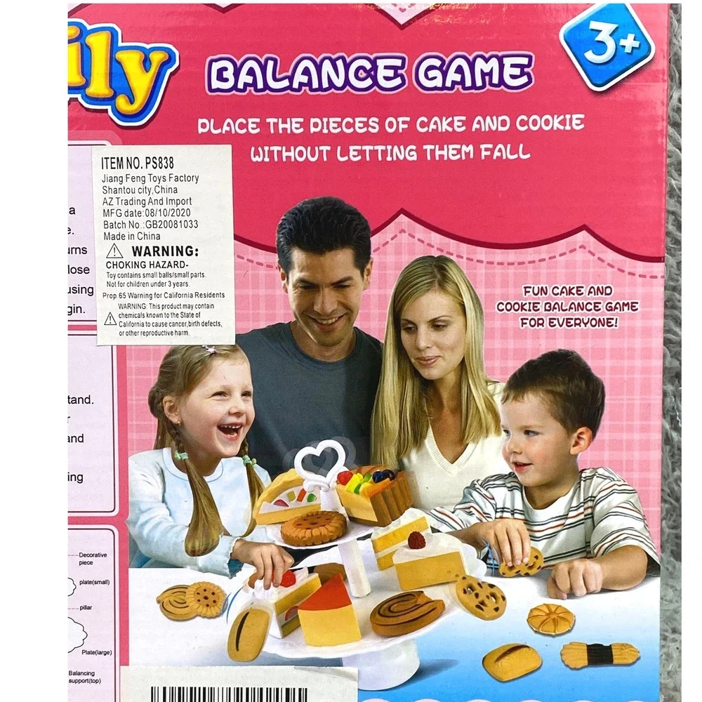 Happy Family Balance Game Cake and Cookie Stacking Toy‎ for Kids Ages 3+